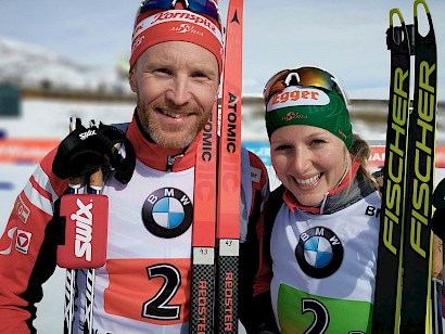Lisa Hauser bei der Biathlon WM in Östersund
