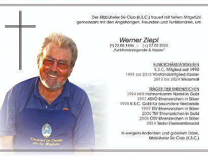 Werner Ziepl - In ewigen Andenken und größtem Dank!