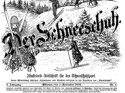 Franz Reisch (unterstes Bild) war 1893 mit Schnneeschuhen am Kitzbüheler Horn