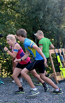 KSC Vorstand bei Österreichs Vereinscupsiegern im Biathlon der Schüler/Jugend
