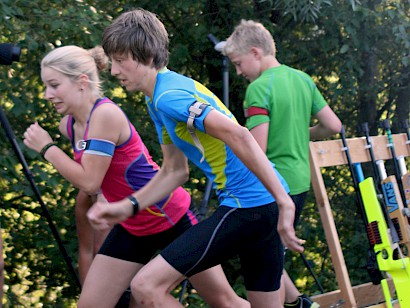 KSC Vorstand bei Österreichs Vereinscupsiegern im Biathlon der Schüler/Jugend