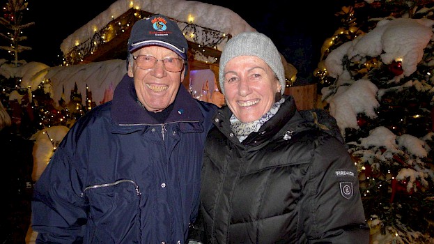 Ski-Legende Fritz Huber mit Gattin Gretl