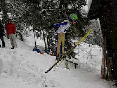 Tiroler Skispringer in Kitzbühel