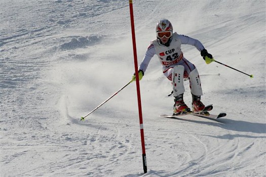 Hannes beim Slalom
