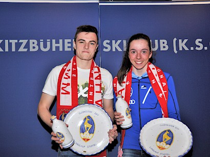 Alexander Embacher und Victoria Mellitzer sind K.S.C. Clubmeister Langlauf 2017