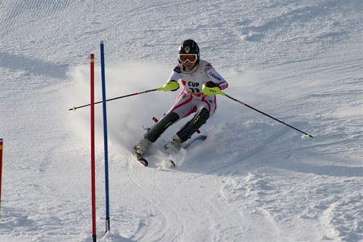 Dajana beim Slalom
