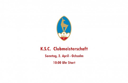 KSC-Clubmeisterschaft am Sonntag, 2. April