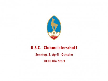 KSC-Clubmeisterschaft am Sonntag, 2. April