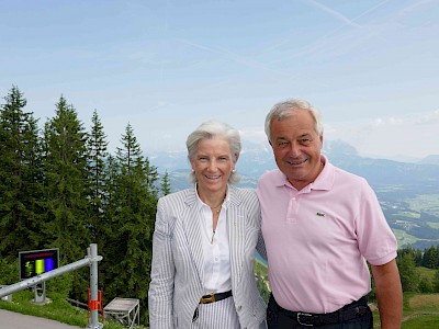 Tourismus-Präsidentin Signe Reisch und Bergbahn-Chef Josef Burger
