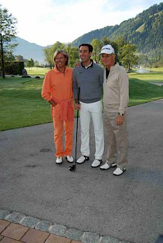 Hansi Hinterseer, Florian Sailer und Franz Beckenbauer