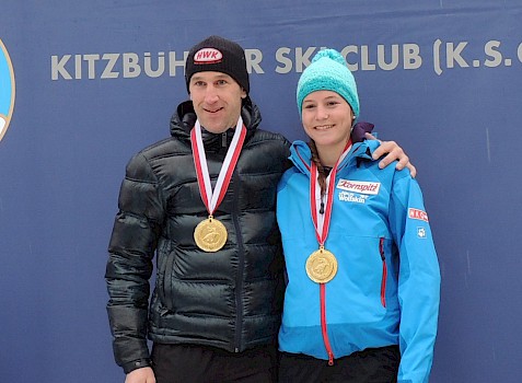Tiroler Langlaufmeister Einzel, Arnold Egger und Lisa Achleitner 
