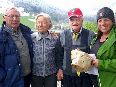 v.l.: Heini Eder (KSC), Ida Hechenberger, Karl Koller, Barbara Thaler (KSC)