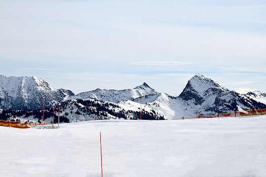 Walde Bergstation - mit Aussicht auf die Südberge. Das Bild wurde heute aufgenommen!