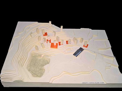 Das geplante olympische Dorf für 2006 in Kitzbühel "Concept C". Foto: © KSC