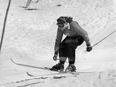 Sie war eine talentierte Skirennläuferin und bleibt dem Ski Club unvergessen. Foto Archiv Fuchs-Langer.