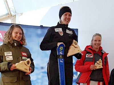Eva Jöchl wurde Dritte beim Riesenslalom