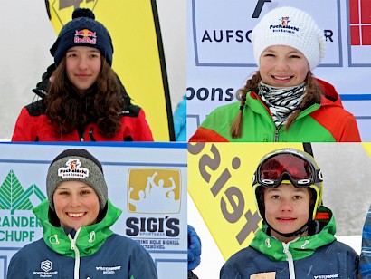Vier KSC-Schüler waren beim Landescup-Slalom in Zöblen dabei