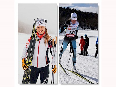 Anna Gandler und Victoria Mellitzer beim Europ. Olympischen Winter-Jugendfestival in Sarajevo