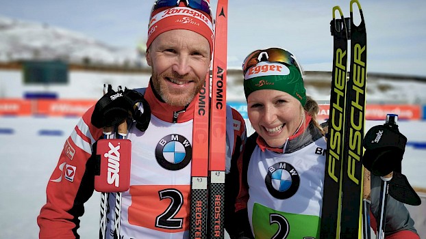 Simon Eder und Lisa Hauser - Foto: ÖSV