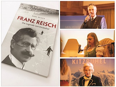 Von oben: KSC Präsident Michael Huber, Autorin Anke Reisch, Kitzbühel Tourismus Präsidentin Signe Reisch