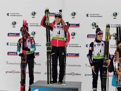 Zum Abschluss der Biathlon Jugend- und Junioren-WM holte Anna Gandler Gold
