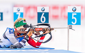 Lisa Hauser in den Top-Ten-Platzierungen bei der Biathlon WM in Antholz - 