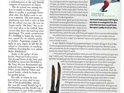 Karl Koller - Bericht im Skiing History Magazin