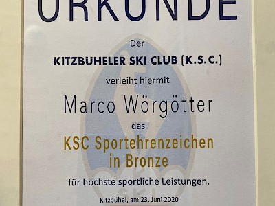 Gemeinde Oberndorf und Kitzbüheler Ski Club ehren Marco Wörgötter