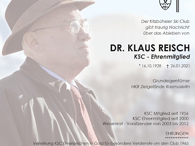 Einmalig und Unvergessen, Dr. Klaus Reisch