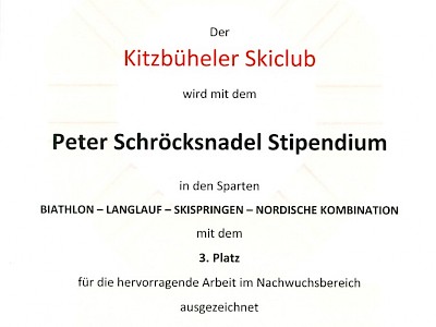 Verleihung Peter Schröcksnadel Stipendium