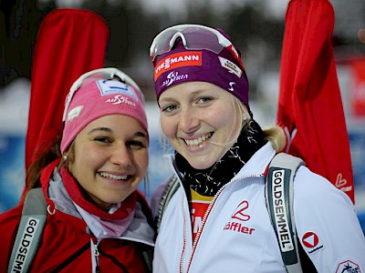 Dunja Zdouc und Lisa Hauser werden in der Mixed Staffel im Einsatz sein. (Foto: GEPA)