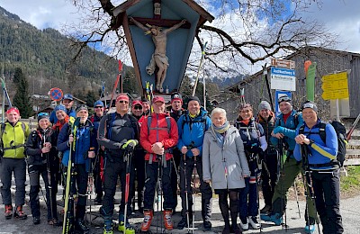 Die Begehung mit Ski auf das Kitzbüheler Horn