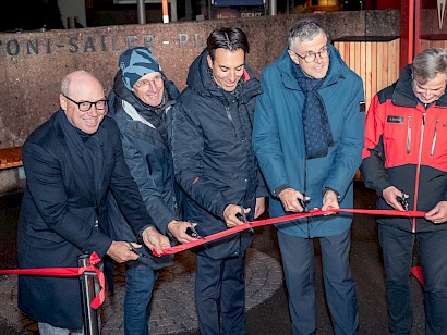 Toni-Sailer-Platz in Kitzbühel feierlich eröffnet
