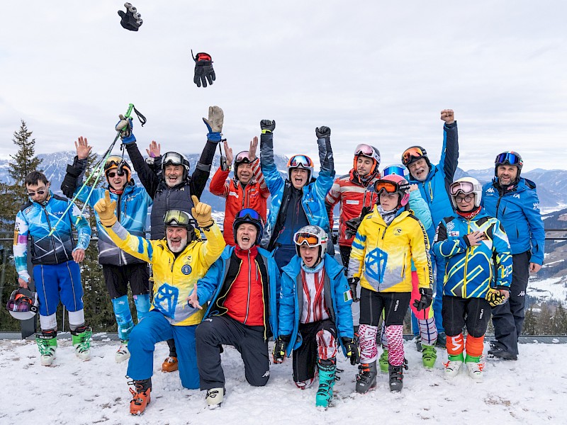 Nach dem Super-G ging es auf die Streif