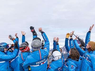 Nach dem Super-G ging es auf die Streif