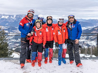 Nach dem Super-G ging es auf die Streif