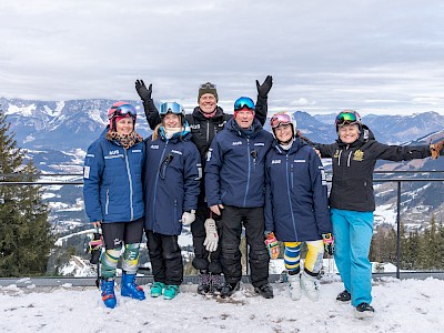 Nach dem Super-G ging es auf die Streif