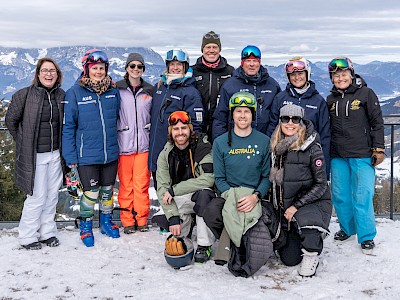 Nach dem Super-G ging es auf die Streif