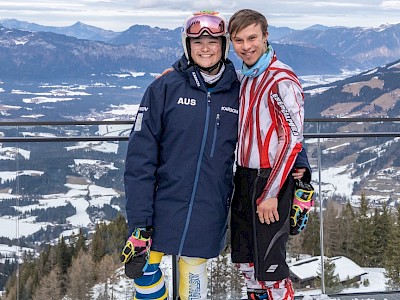 Nach dem Super-G ging es auf die Streif