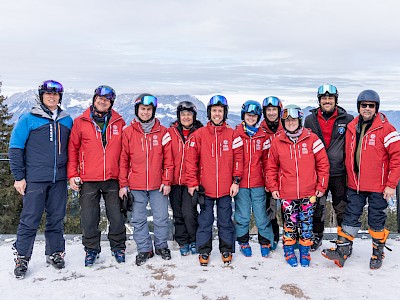 Nach dem Super-G ging es auf die Streif