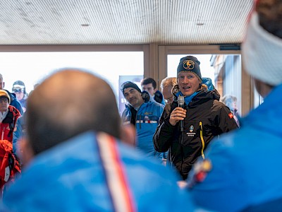 Nach dem Super-G ging es auf die Streif