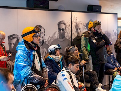 Nach dem Super-G ging es auf die Streif