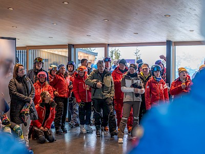 Nach dem Super-G ging es auf die Streif