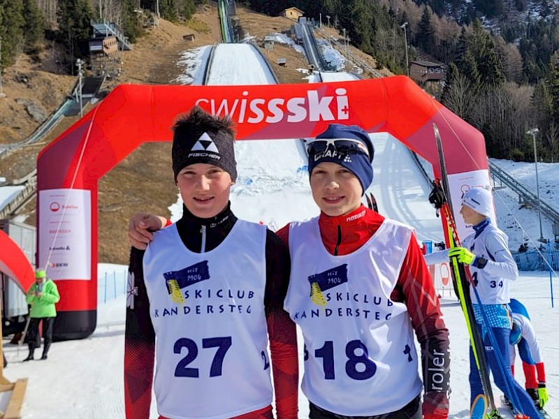 KSC-Kombinierer M. Sontag und T. Jeßner beim Youth Cup